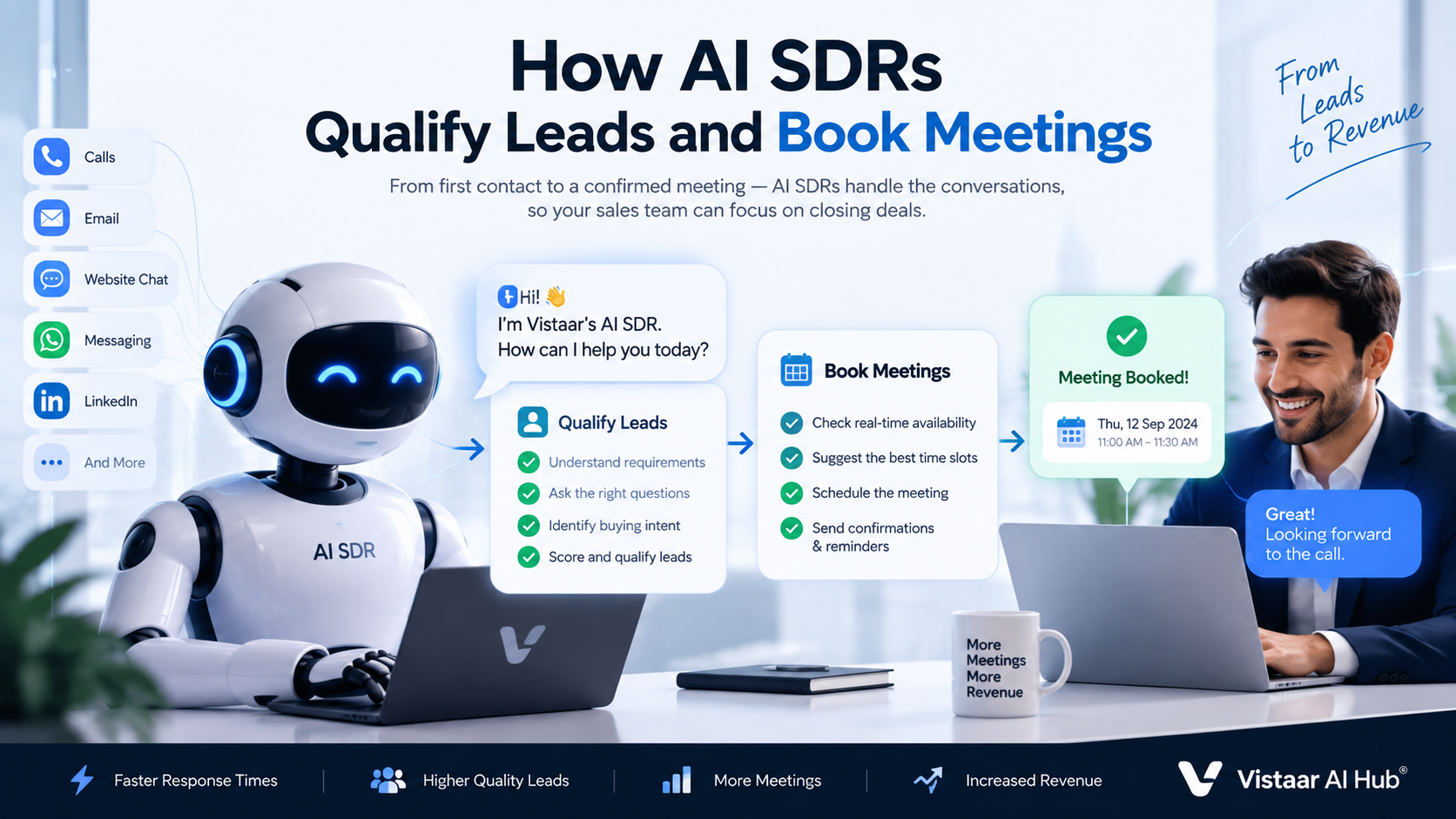 How AI SDRs Qualify Leads and Book Meetings